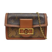 [Pre-Owned] Louis Vuitton Dauphine Chain Wallet 'Brown Monogram Reverse Canvas' - Good #AKKLVH ONE SIZE