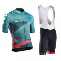 Northwave Cycling Jersey Bib Shorts Set Road Bike Riding Breathable Quick-Dry Performance Wear XXS
