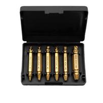 6pc HSS Extractor Double Screw Slide Tooth Removal Screwdriver Screwdriver Bit Broken Wire Tool Set