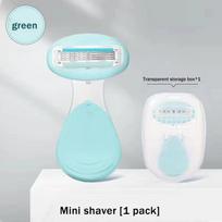 Women Safe Manual Razor for Hair Removal Gentle Shaver for Legs Underarms Use 1PC mėlyna