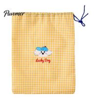 Document Organizer for Travel Storage Bag, Waterproof Oxford Organizer, with Reinforced Packing Handle, Cartoon Print Luggage Clothes Toiletries Shoes A geltona