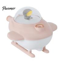 Ultrasonic Humidifier Desktop Humidifier, Airplane Shaped with Light, Portable 220ml Water Skin Moisturizing Tank Capacity Quiet Operation for rožinė