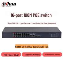 Dahua DH-S1800C 16-Port Fast Ethernet PoE Managed Switch
