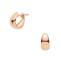 Vendome Aoyama Earrings K18 Pink Gold Basic Hoop AGAA1223 PG [Official] (Small)