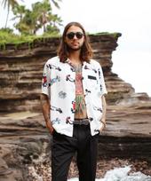 Gojeo Formula-1 Hawaiian Shirt_White White/L