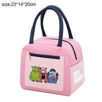 Spy Play House Simple Style Lunch Box Bag Explosion Color Matching Bento Bag Lunch Box Thermal Insulation Bag