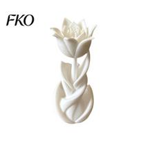 Workspace Ornament Office 3D Printed Tulip Shape Decorative Figurine Small Sculpture Integrated Molding PLA Home Decor balta