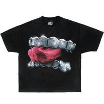 GRILLZ TEE Graphic Boxy Unisex T-Shirt S