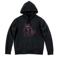 Peace Peace Teddy Bear Hoodie Going To Work White/L