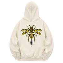 Khan 6312 Khc0044 Bumblebee Fleece-Lined Hoodie - Cream L