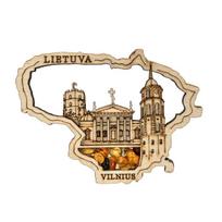 Magnetukas su lietuviška atributika 7,5x5 cm