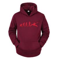Evolution Of Human Kayaking Hoodie New Fashion Top Quality Hooded Casual Unisex Clothing Evolution Kayak Design Hoodies Sweatshirts L