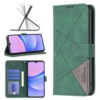 Piniginės kortelės nuotraukų rėmelis uždengtas prizmė magnetinis atverčiamas odinis dėklas, skirtas Samsung Galaxy Xiaomi Redmi Honor OPPO Realme OnePlus Moto iPhone apsaugantis nuo kritimo dangtelis Galaxy A05 žalia