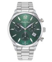 Mathey-Tissot Urban Chrono Nerūdijančio Plieno Žalias Ciferblatas Kvarcinis H411CHAV Vyriškas Laikrodis žalia