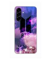 Case - Maniacase - Samsung Galaxy A56 - Silicone - Soft - Black - BTS Logo juoda