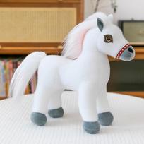 Lu Xiao simuliacinis ponio lėlės pliušinis žaislas miela zodiako arklio lėlė raminanti skudurinė lėlė baldų ornamentas gimtadienis 20cm [Large quantity from excellent]