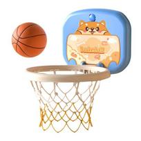 Mini krepšinio lankas žaislas su LED rezultatyvų lentelę, reguliuojamu aukščiu, tvirtinamas prie sienos, krepšinio metimo žaidimas, mažyliams, berniukams, animacinių gyvūnėlių krepšinio lankas ordinary mėlyna