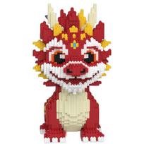 30CM DO-IT-YOURSELF Children Playthings Mini Cartoon Dragon Building Blocks Miniature Including Light Construction Brick Micro Blocks Christmas