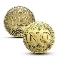 No Yes Challenge Coin Decision Maker 40Mm Lucky Guess Fidget Toys For And Anxiety Juegos Antiestres Y Ansiedad