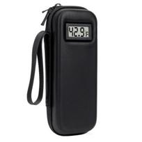 Insulino šaldytuvas su skaitmeniniu temperatūros ekranu, Nešiojamas insulino aušintuvas su 2 ilgo veikimo ledo pakuotėmis 8-12 valandų aušinimui, Patvirtintas TSA A juoda