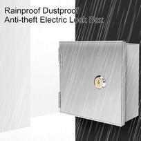 Waterproof Stainless Steel Outdoor Electric Box Lock with Protective Cover for Socket Safety and Long Term Use China Mainland gray