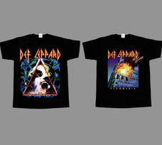Def Leppard - Hysteria Tour Pyromania NEW BLACK T-SHIRT 345XL S