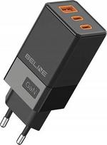 BELINE ĮKROVIKLIS 2X USB-C 1X USB 65W PD 3.0 QC 3.0 TELEFONAMS, NEŠIOJAMAMS KOMPIUTERIAMS, GA