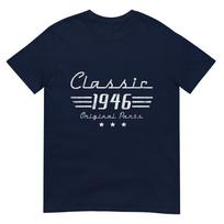 Vintage Classic Car 1946 80th Birthday Gifts Unisex 80 Year Old Tshirt S