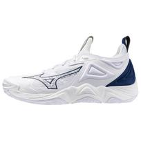 Mizuno Wave Momentum 3 Patogūs Minkšti Neslystantys Patvarūs Žemi Sportiniai Batai Unisex Kedai Balti V1GA231257 40.5
