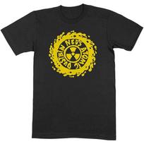 Neds Atomic Dustbin T Shirt Yellow Classic Band Logo Unisexs Black S S