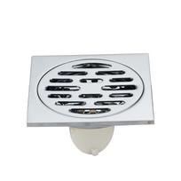 Modern Stainless Steel Chrome Plated Square Anti-Odor Bathroom Shower Floor Drain (Silver,Stainless Steel) sidabras