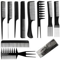 Barber Shop Plastic Pointed Tail Comb Hairdressing Supplies 10-piece Set Barber Tools Beard Comb Smooth Hair Comb juoda