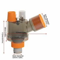 Diverter Drain Pipe Three-Way Anti-Odor Connector Connects Floor Drain  Laundry Room For the balcony juoda