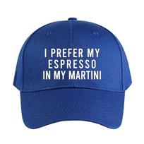 I Prefer my Espresso in my Martini Caps Summer Adult Baseball Cap Adjustable with Curved Brim Duckbill Hat Protection Sun Hats Adjustable