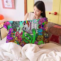 S-Sad F-Frog Meme Premium Quick-Dry Pillow Towel Durable Polyester Fabric For Adults Pillowcase 50x80cm