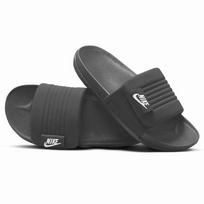 NIKE laisvalaikio batai vyrams, įsispiriami sandalai, OFFCOURT ADJUST šlepetės lauko pramogoms, DQ9624-001 42.5 juoda