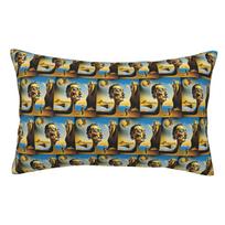 Enigmatic Encounter Surrealist Dreamscape Salvador Dali Poster Rectangle Pillowcase Cushion Cover Bed Home Comfort Throw Pillow 60x40cm