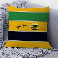 A-Ayrton S-Senna Logo Cushion Cover Car Throw Pillow Case For Sofa Car Christmas Gift 40x40cm 45x45cm 30x30cm