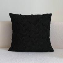 Boho tekstūros juosmens pagalvės užvalkalas Ruda gėlių pagalvės dėklas Sodybos stiliaus užvalkalas sofai, sofa-lovai, svetainės dekoravimui 50x50cm white