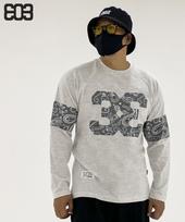 303 Peoples Lts22014 Paisley Logo T-Shirt Gray L