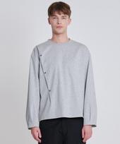 Zensai Pintuck T-Shirt Gray L