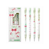 4Pcs Plastic Ergonomic Mechanical Pencil With Small Eraser 0.5MM Automatic Drawing Pencil For Note Taking Sketching 1