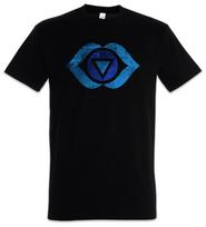 Chakra Ajnya Herren T-Shirt Ajna Stirn Buddha Stirnchakra Third Eye Zwei Blätter M