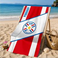 Paraguay Football Federation Emblem Beach Towel, Quick-drying, Easy to Care for, Suitable for Both Fitness and Beach Vacations,Sports Essential 70cmx140cm(27x55inch)