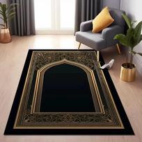 Prabangus maldos kilimėlis svetainei ir miegamajam, minkštas neslystantis grindų kilimas, patogus islamiškas maldos kilimėlis su elegantišku dizainu 40cm x 60cm
