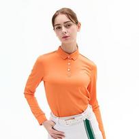 Louis Castel Women'S Logo Point Solid Long Sleeve T-Shirt See Notation/095