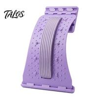 26-degree Arc Back Stretcher for Lower Pain Relief, 4-Level Adjustable Lumbar Support Board Board, Ergonomic Cracker Stretching Device Home B violetinė
