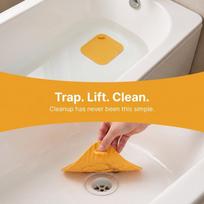 15 x 15 cm Anti-clog Silicone Floor Drain Cover  Toilet sewer anti-insect deodorization oranžinė
