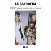 LE SSERAFIM CRAZY weverse albums ver. ver.A Official Photocard Unit