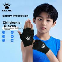 KELME Kids Sports Gloves Anti-slip Fitness Pull-up Bar Baseball Cycling Balance Bike Rock Climbing Half Finger Anti-callus